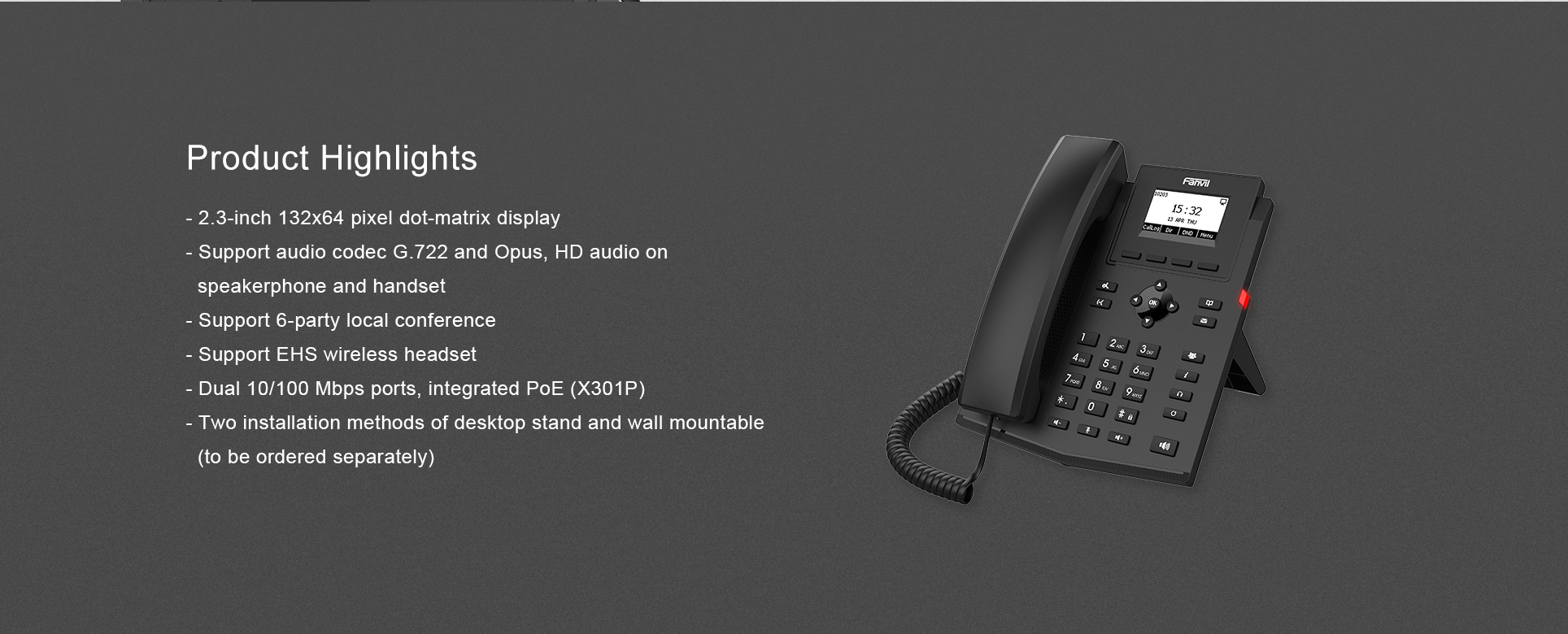 X301 Features