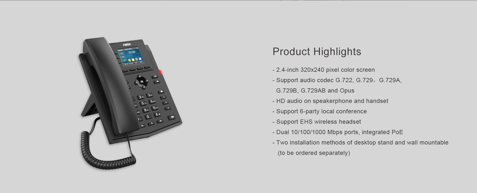 X303G Features