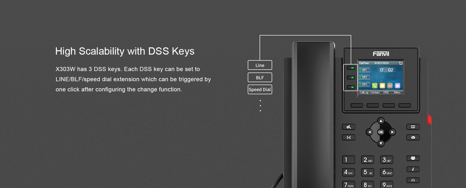 X303W Features