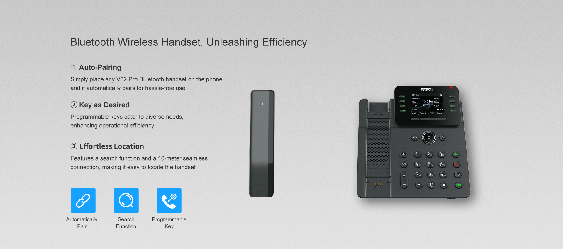 Fanvil V62 Pro Bluetooth Handset